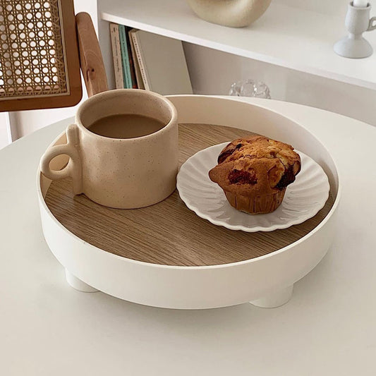 Arlen Round Wooden Tray